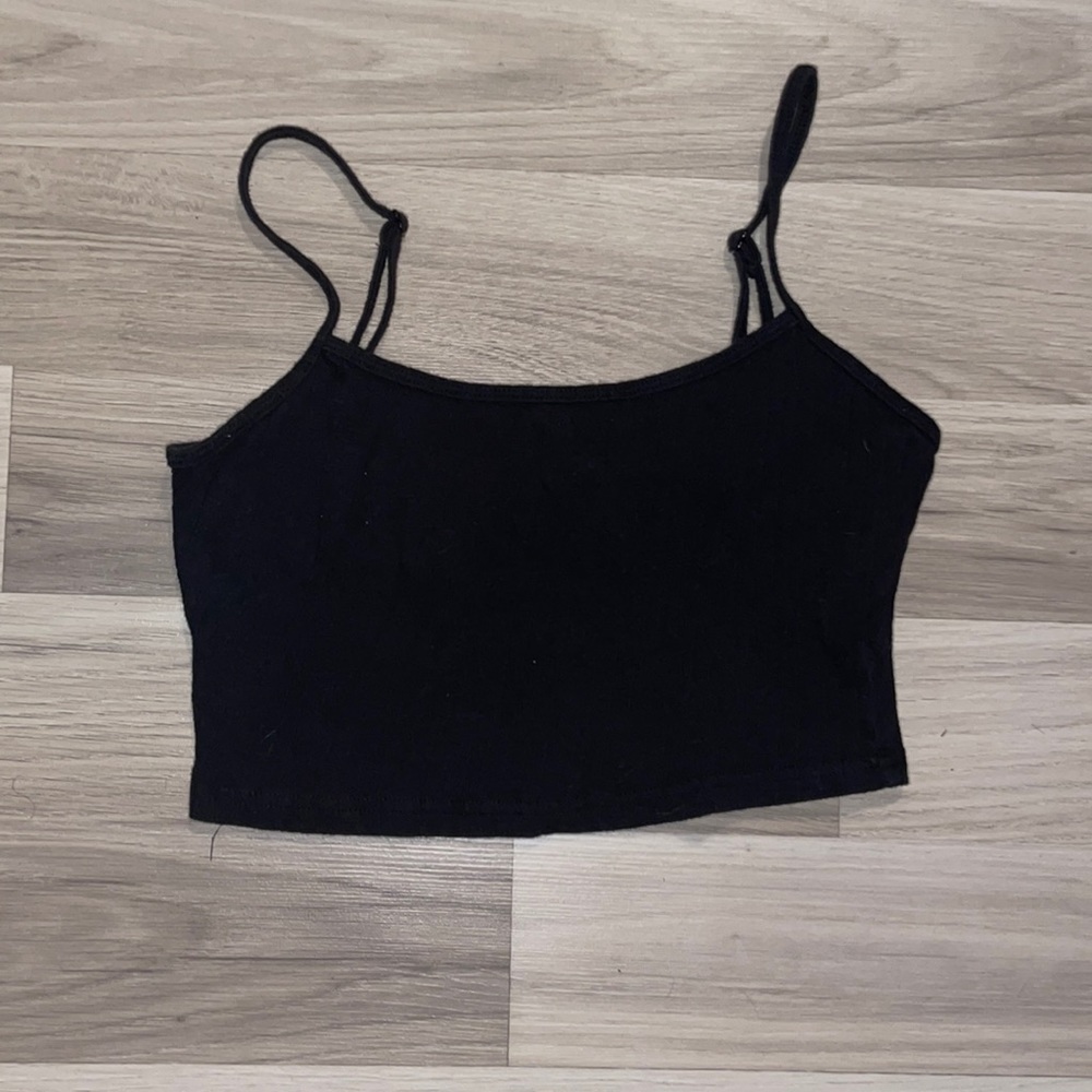Black Crop top tank